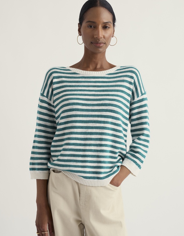 Seasalt - Seasalt Cornwall Blue Knavock Striped Jumper