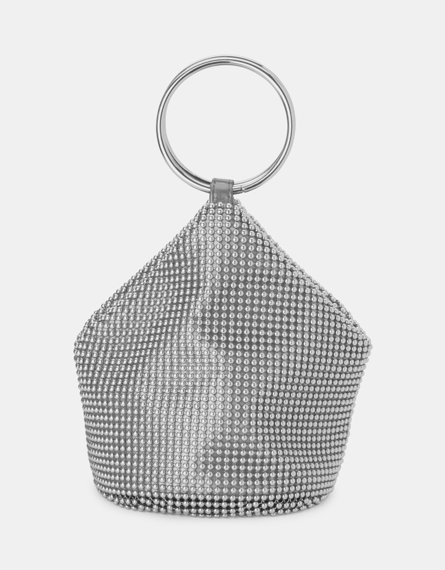 Olga Berg - Bianca Ball Mesh Handle Bag