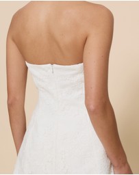 CHANCERY - Mia Strapless Lace And Chiffon Maxi Dress