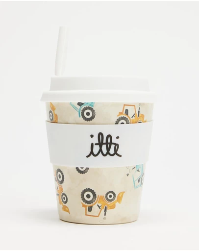 itti bitti - 240ml Reusable Baby Cino Cup With 1 Straw - Dozer
