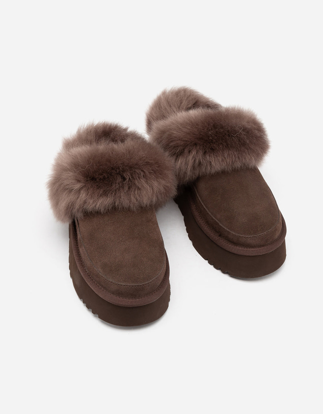 Ozwear Connection Uggs - UGG Daniela Premium Platform Slipper (Elastic Logo & Wool Strap – Detachable)