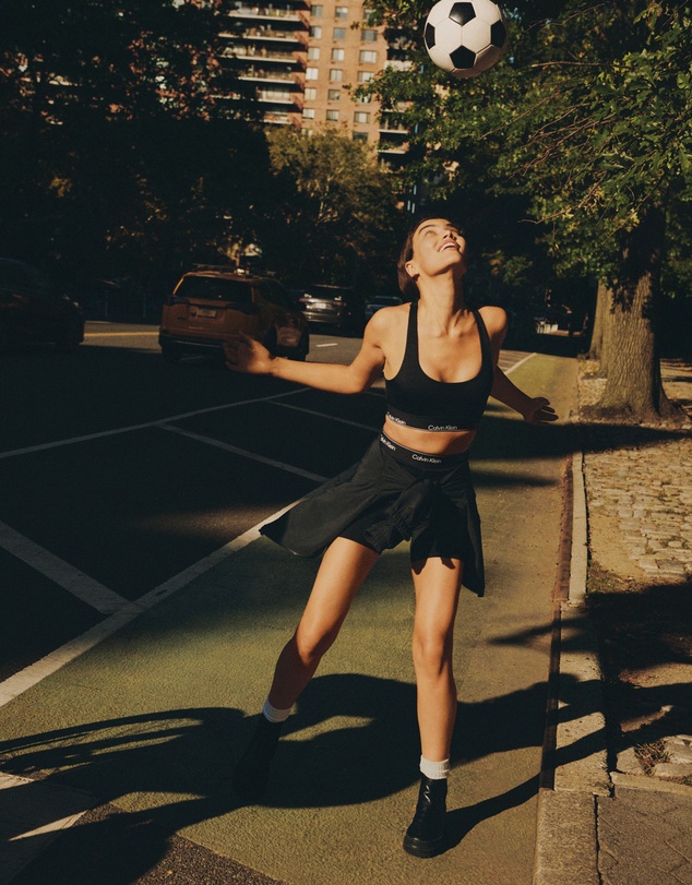Calvin Klein Sport - Modern Sport High Waist Tonal Bike Shorts
