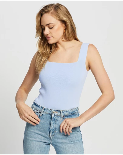 White By FTL - Becca Crepe Knit Top