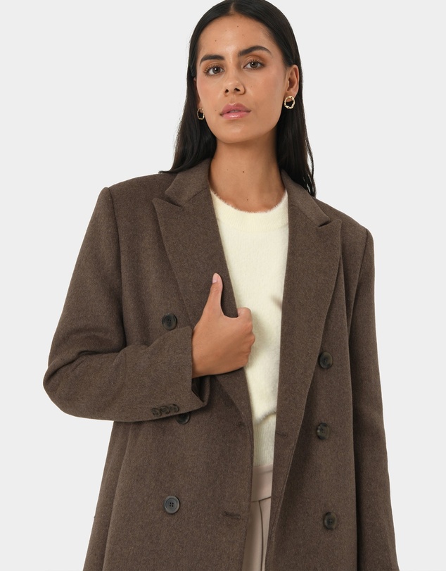 Forcast - Marjorie Peak Lapel Wool Coat