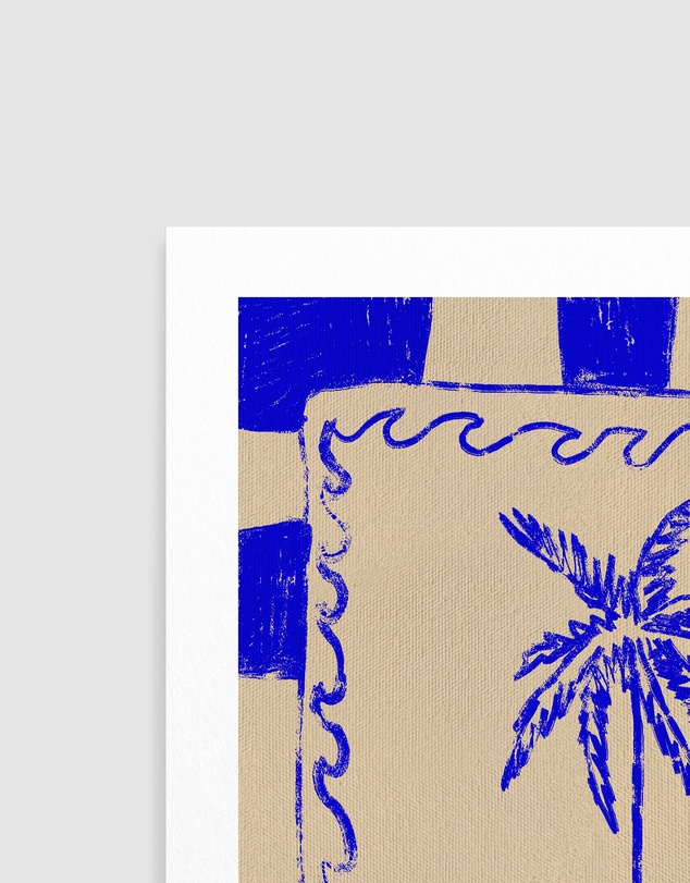 Olive et Oriel - Coastal Charm by Shatha Al Dafai Art Print