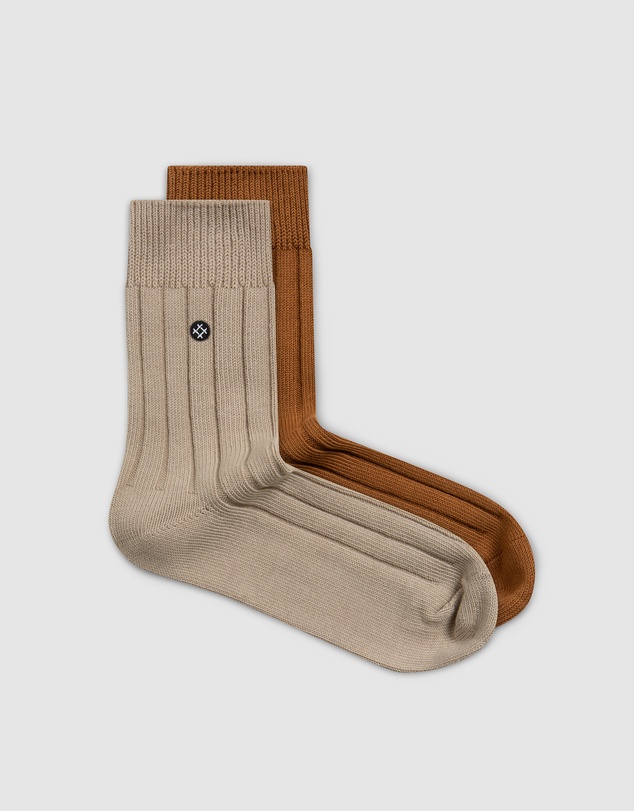 Sockdaily - Lace & Amber 2 Pack Quarter Socks