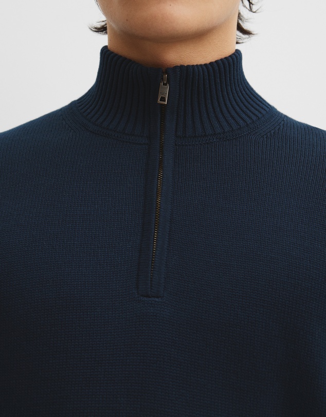 Country Road - Australian Good Earth Cotton Half Zip Knit