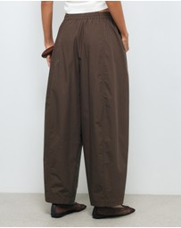 AERE - Organic Cotton Barrel Leg Pants