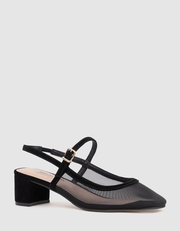 Edward Meller - DAPHNE45 Mesh Slingback Pump