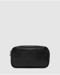 Republic of Florence - Marcus Matt Chocolate Leather Carry Pouch