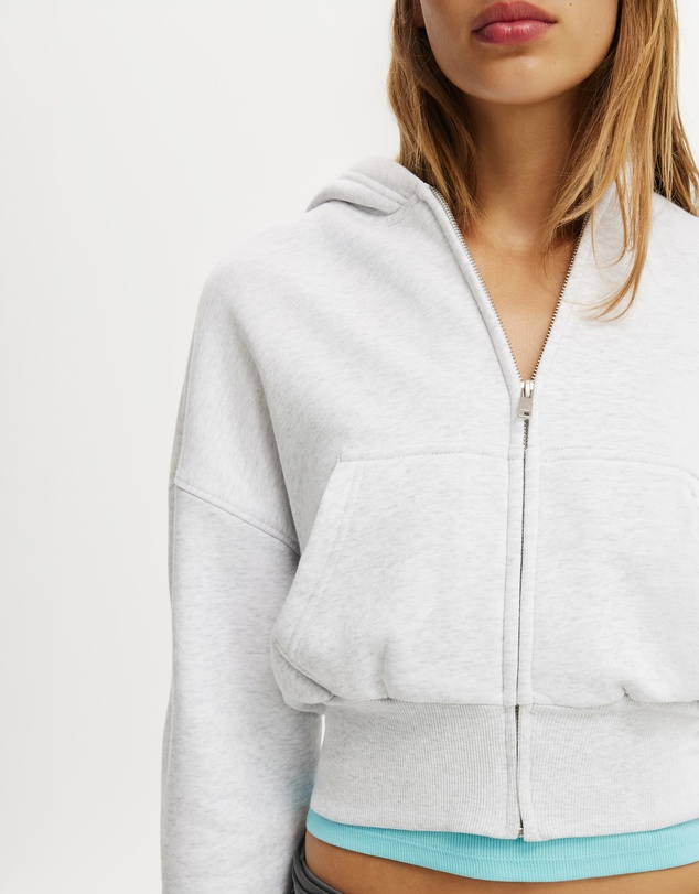 Cotton On - Oversized Zip Through Hoodie