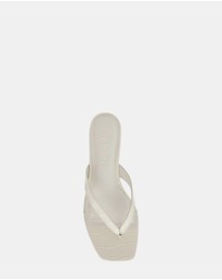 Steve Madden - Tracie White Croc Heels