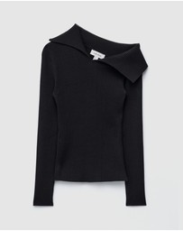 & Other Stories - Rib-Knit Off-Shoulder Top