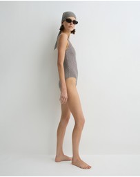 BONDI BORN - Margot One Piece - Mocha Dot (Embodee™)