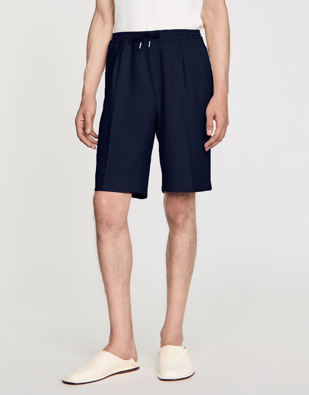 Sandro - Jersey Pli Shorts