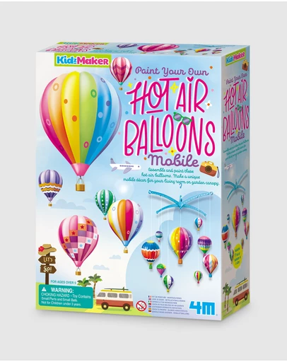 4M - 4M - KidzMaker - Hot Air Balloons Mobile