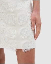 Oroton - Broderie Trim Mini Skirt