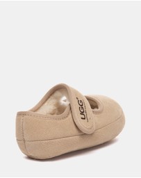 EVERAU - Australian Shepherd Ugg Millie Toddler Cow Suede Upper Loafer Oxfords Flats