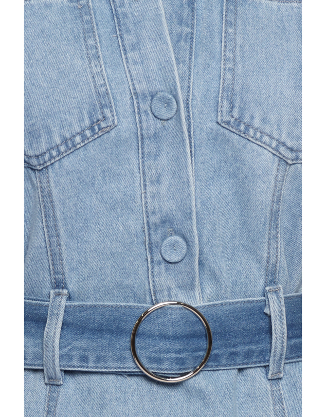 Petal & Pup - Tuscan Mini Dress - Blue Denim