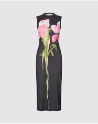 Stine Goya - Stocking Jersey Elastic Tank Crewneck Dress
