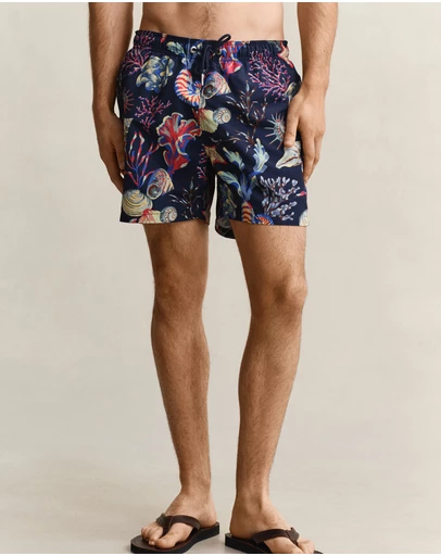 Gant - Seaweed Print Swim Shorts