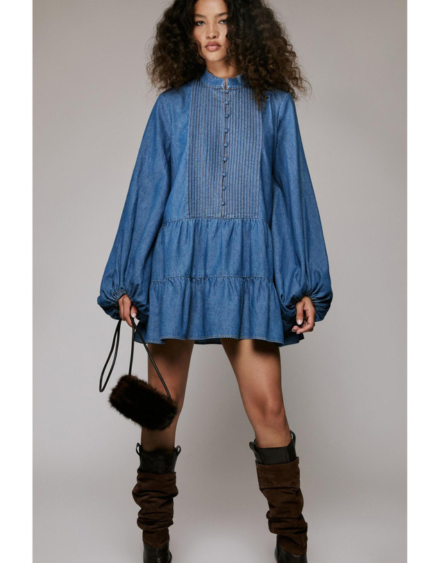 Bardot - Antonia Chambray Mini Dress