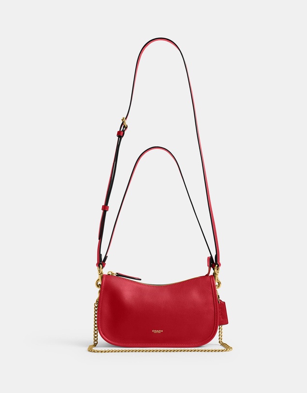 Coach - Natural Grain Leather Waverly Bag