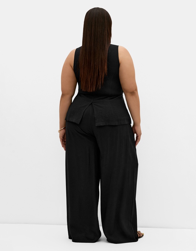 City Chic - Plus size Evani Wide Leg Pant - black