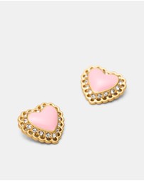 MIMCO - Lace Heart Stud Earrings