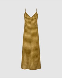 KINGA CSILLA - Hulia Check Daje Slip Dress