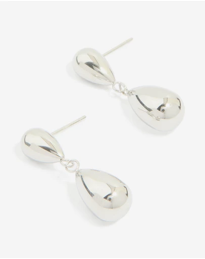 Lovisa - Waterproof Stainless Steel Pear Double Drop Earrings