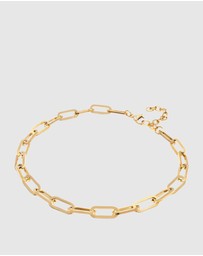 Nialaya Jewellery - Gold Link Chain Necklace