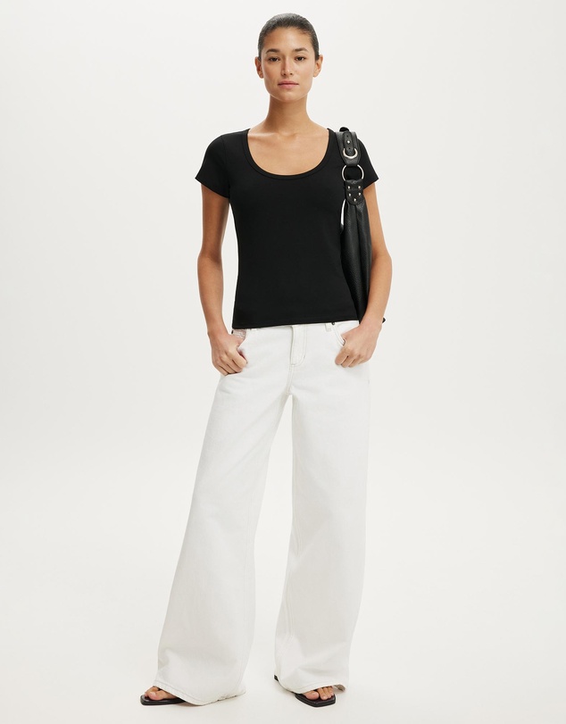 Cotton On - Everyday Smooth Scoop Neck Tee