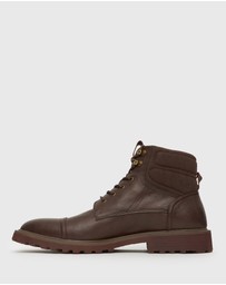 Betts - Niko Cap Toe Lace Combat Boots
