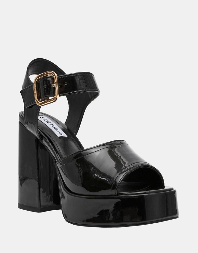 Steve Madden - Soho Black Patent Heels