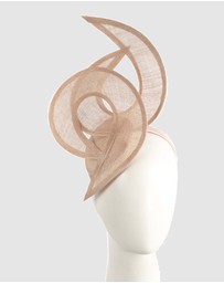 Max Alexander - Nude Sinamay Racing Fascinator