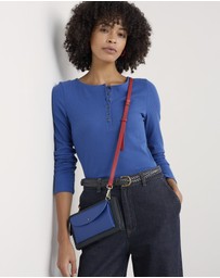 Seasalt - Seasalt Cornwall Blue L/S Early Orchid Rib Top