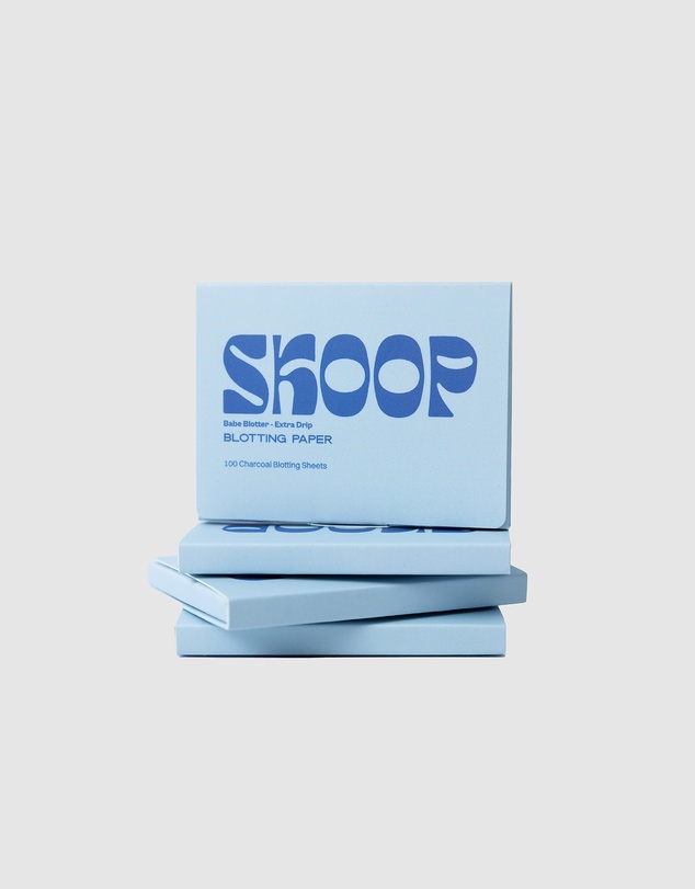 Skoop - Babe Blotter Extra Drip, Charcoal Blotting Paper | 4 Pack