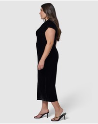 Sunday In The City - Mayday Velvet Midi Dress