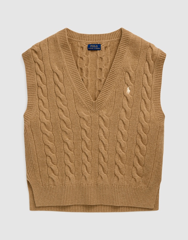 Polo Ralph Lauren - Cable-Knit Wool-Cashmere Sweater Vest
