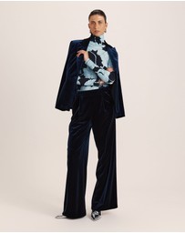 SABA - Lea Velvet Pleat Front Pant