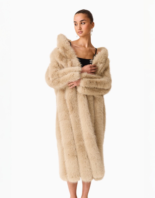 Elliatt - Faux Fur Maxi Coat