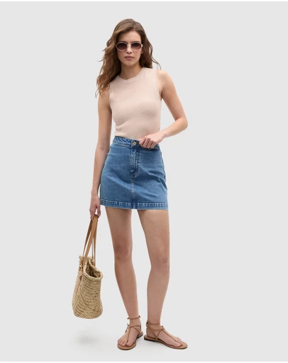 Seed Heritage - Core Denim Mini Skirt