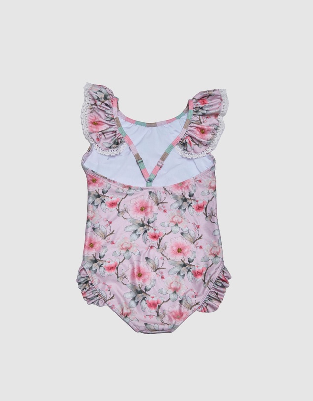 Olga Valentine - Ruffle Neckline One piece (Hand beading)