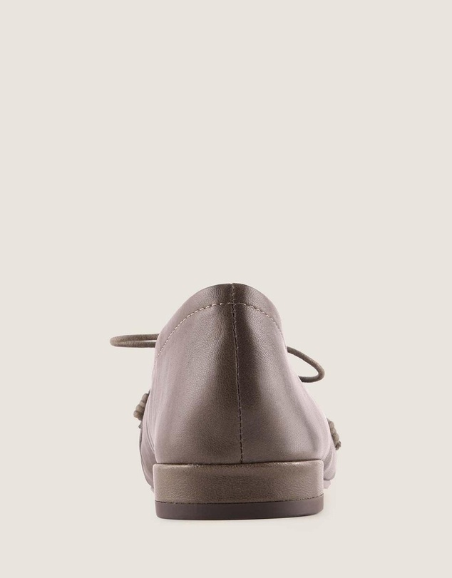 Shelly Shen - Logan Casual Flats Olive Leather