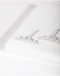 Lovisa - Sterling Silver Diamante Crawler Earrings