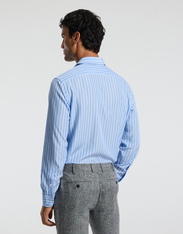 Calibre - Fluid Stripe Shirt Pale Blue