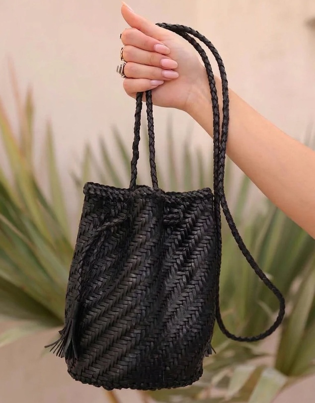 Sol Sana - Solan Leather Bucket Bag Black