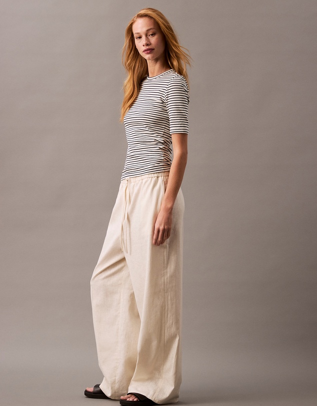 Calvin Klein - Relaxed Linen Cotton Pants