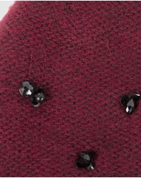 Max Alexander - European Made Burgundy Wool Beanie